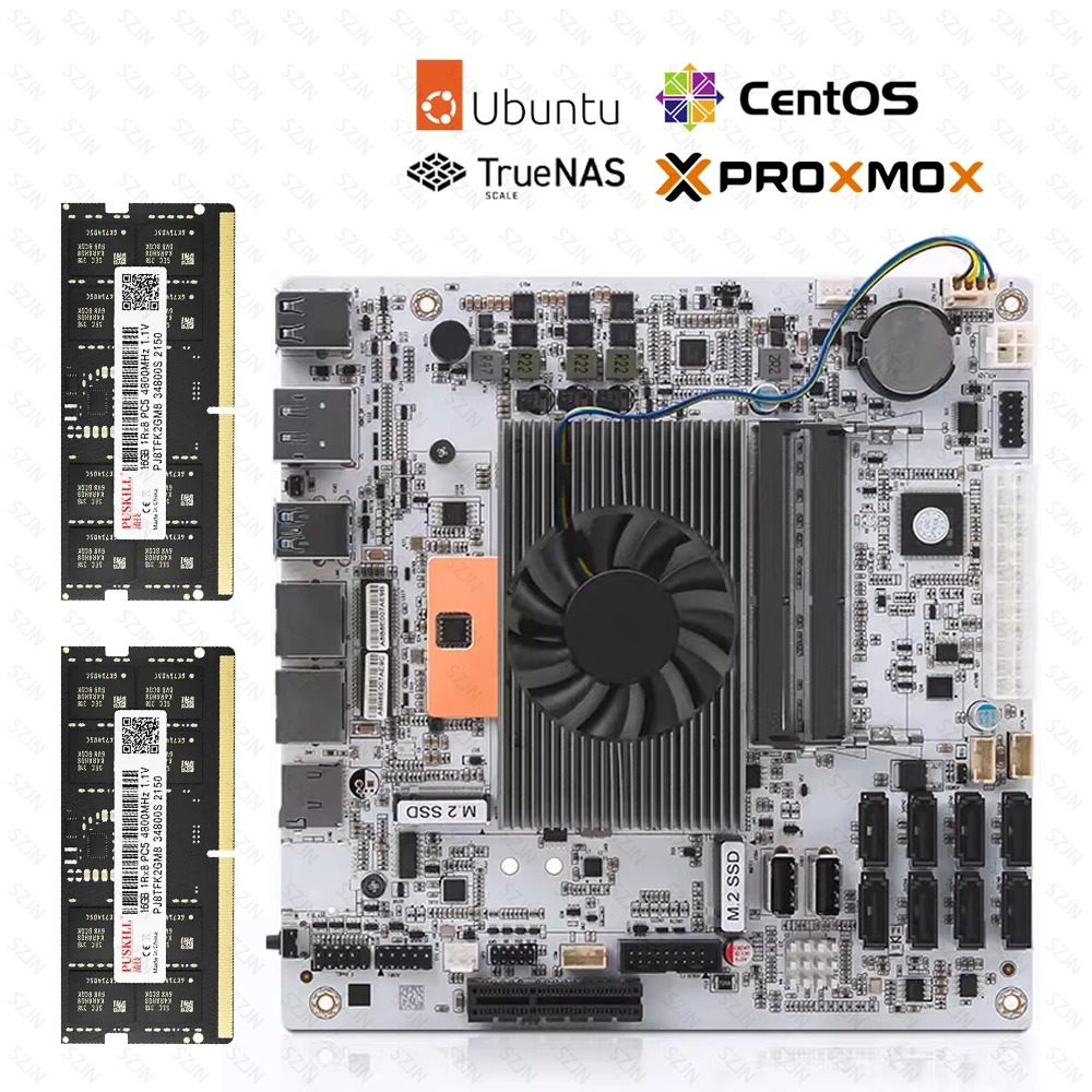 Mini Itx Dual 2.5G Nas Motherboard - I5-8265U ES 8 SATA NAS Anakart