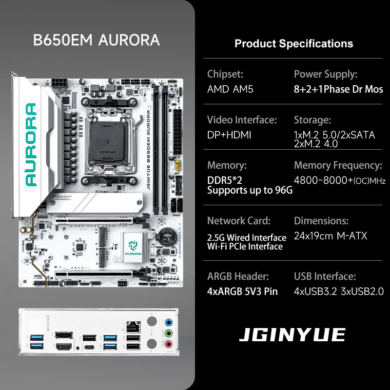 Oyun B650 MATX AMD AM5 DDR5 An - Am5 Micro Atx Pcie 5.0 Motherboard incelemesi ve fiyatı